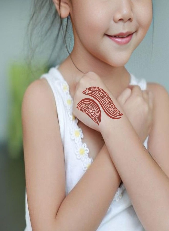 Komstec Easy to Use Mehndi Stencil Design Kit for Hands, Fingers, and Wrist - Image 2